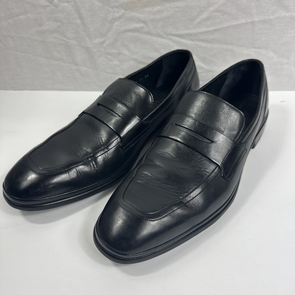 Cole Haan Mens 11.5 M Penny Loafer American Classics Black Leather C10202‎ Shoes